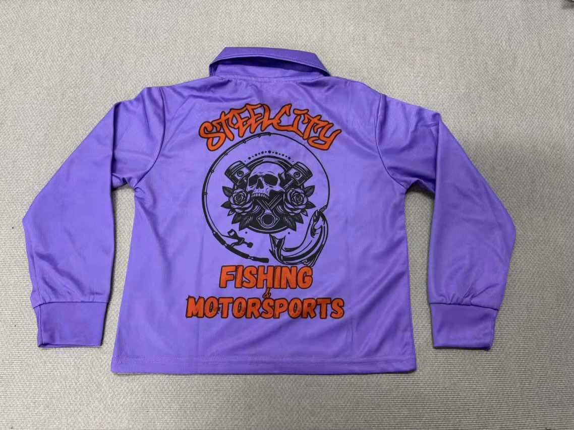 Purple Steelcity Fishing Shirts & Onesie