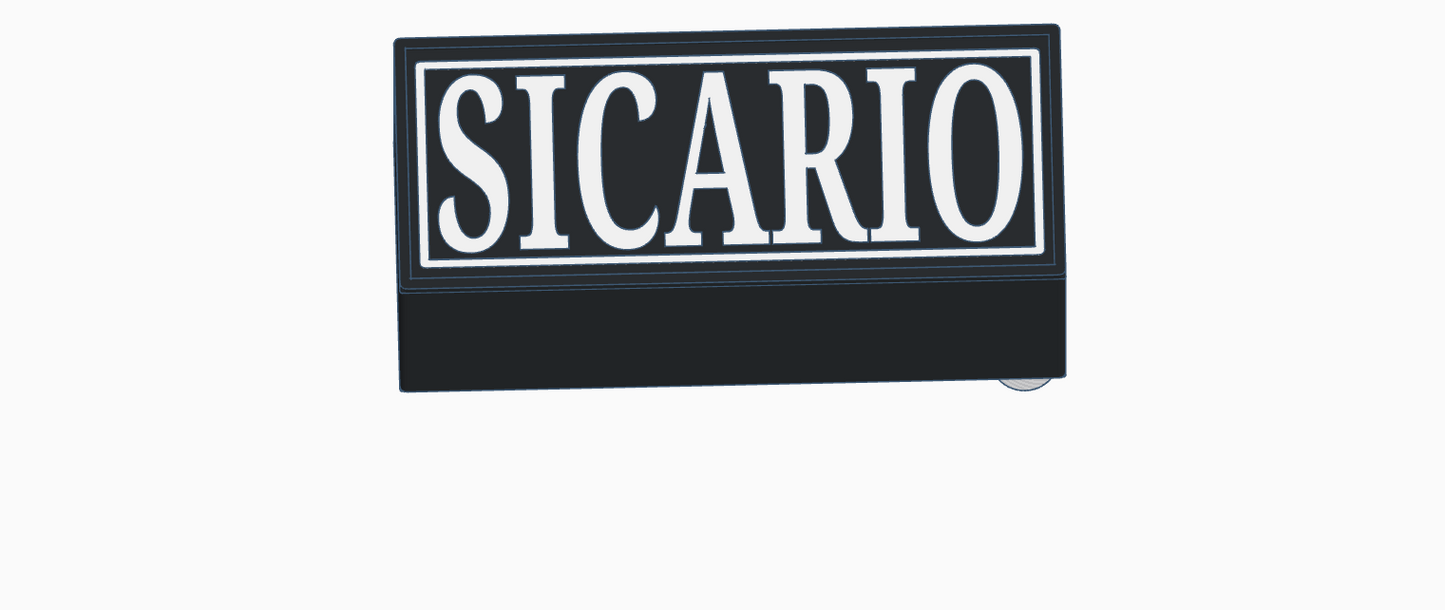 Custom Number Plate Light Box