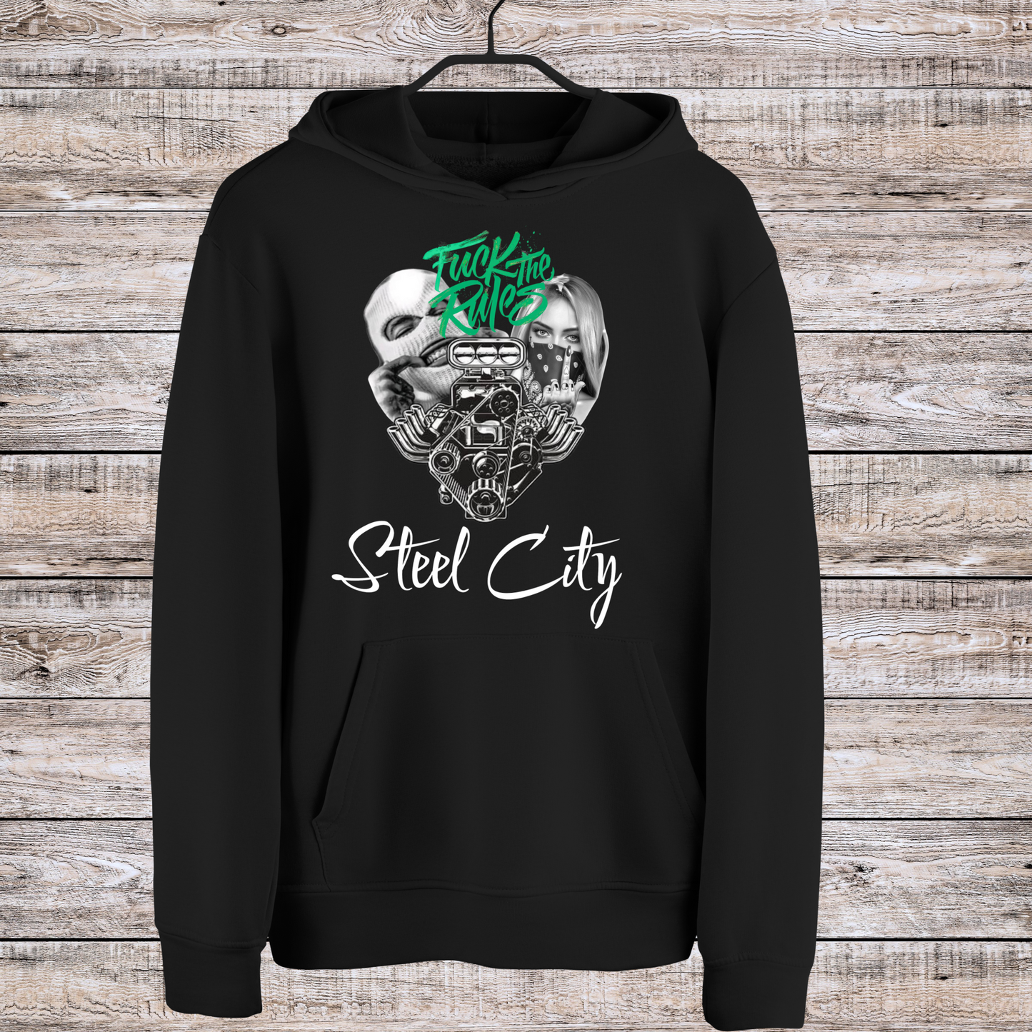Steelcity F the Rules Hoodies