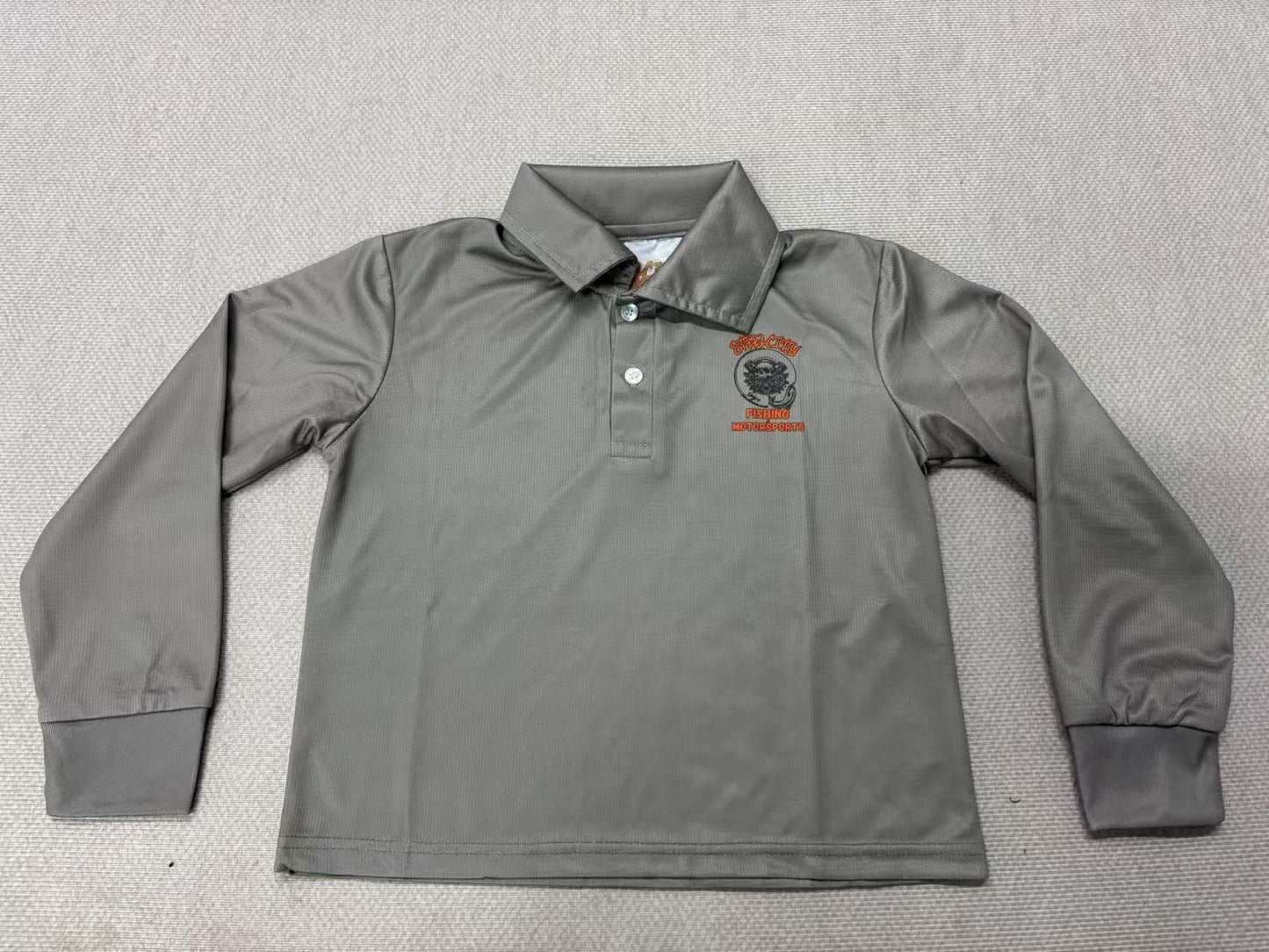 Grey Steelcity Fishing Shirts & Onesie