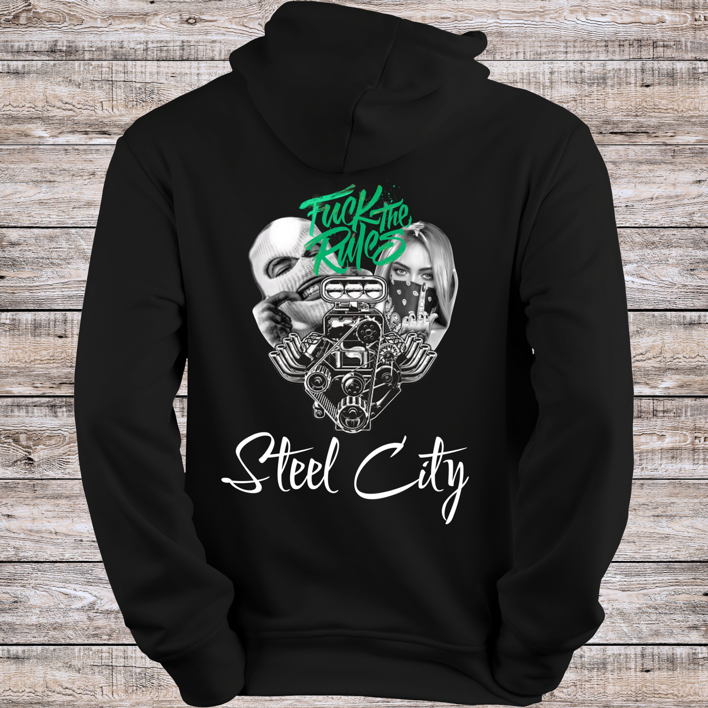 Steelcity F the Rules Hoodies