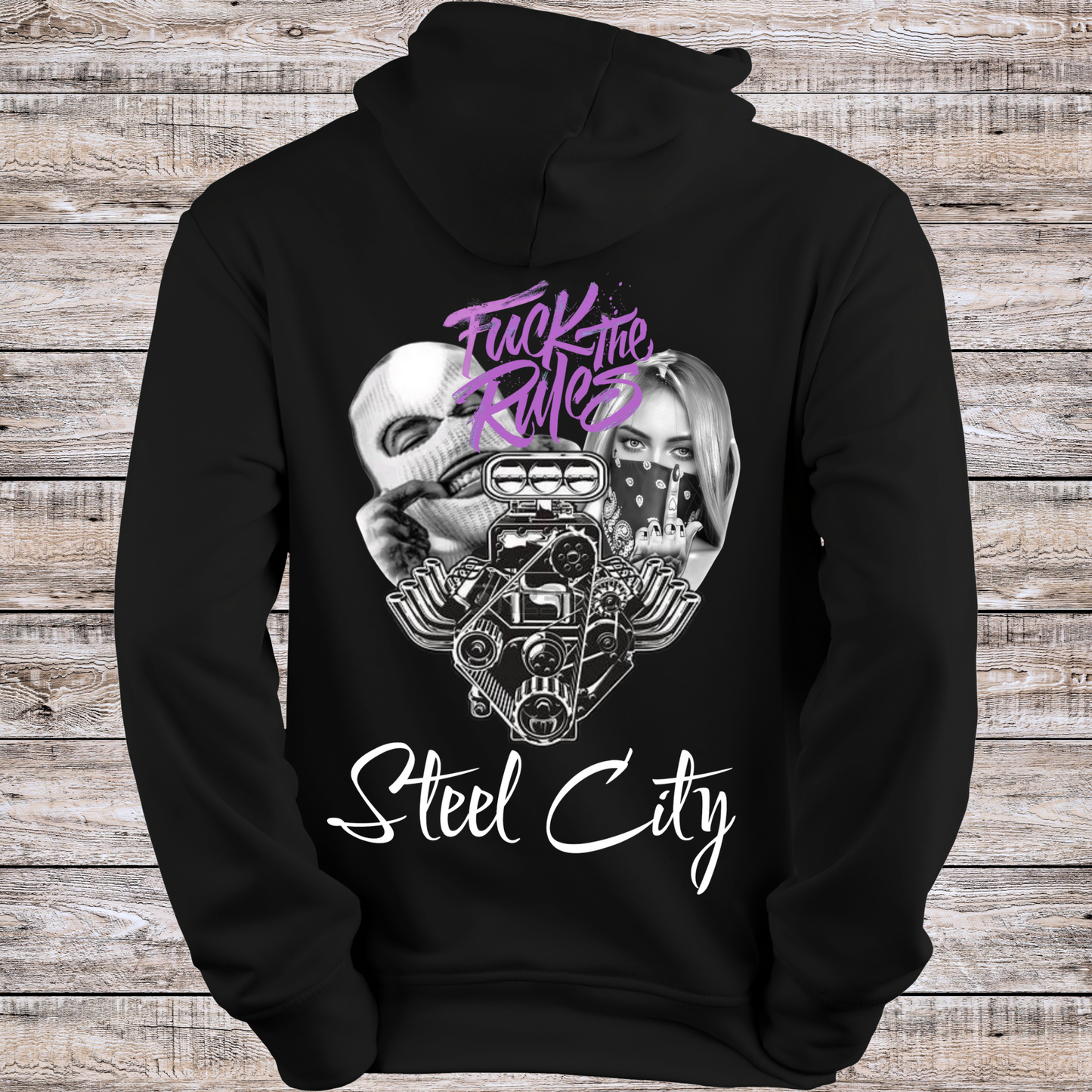 Steelcity F the Rules Hoodies