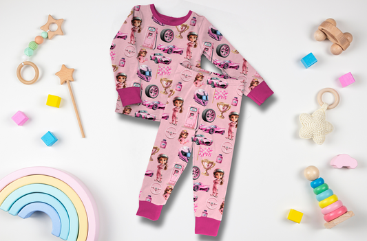 Blush Motors Pj Set