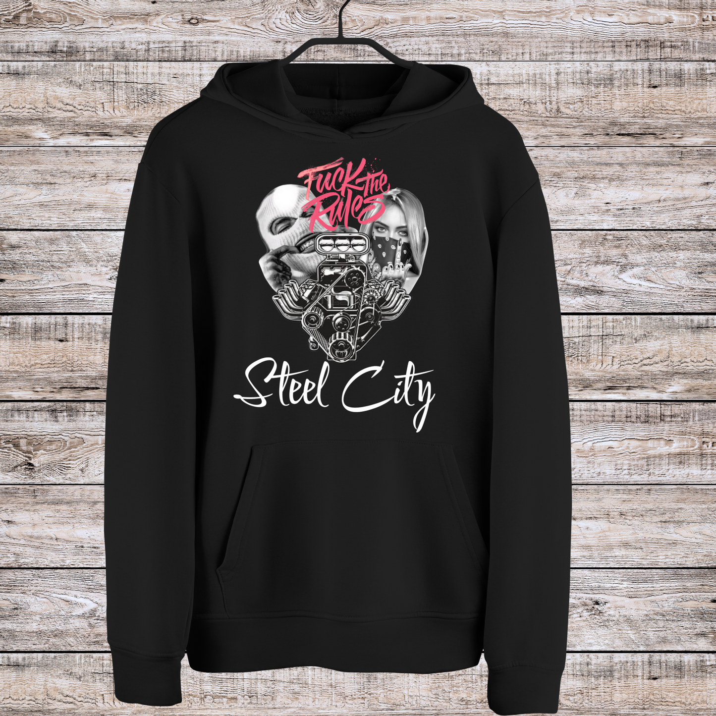 Steelcity F the Rules Hoodies