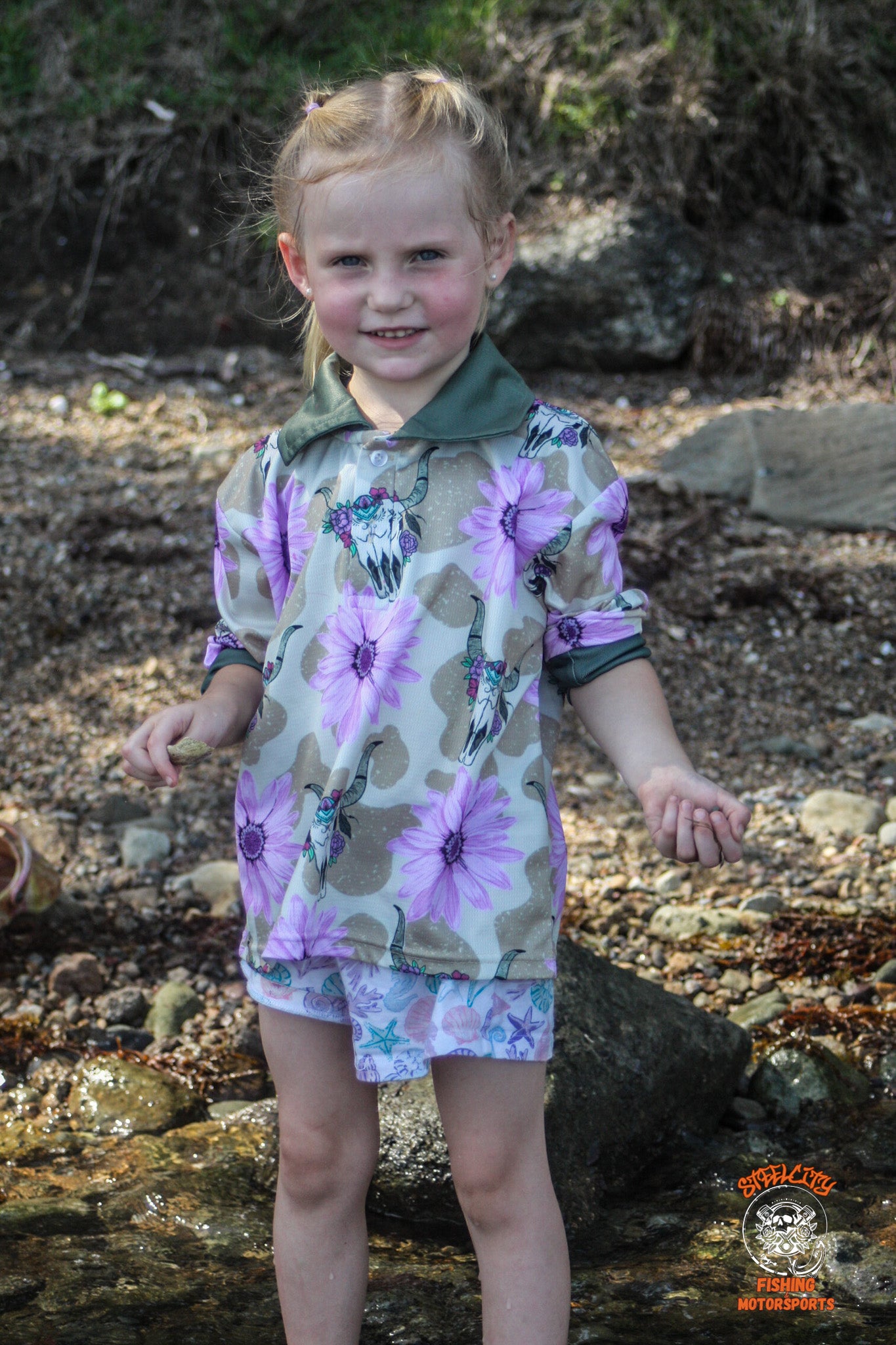 Blooming Bones Fishing Shirt & Onesie