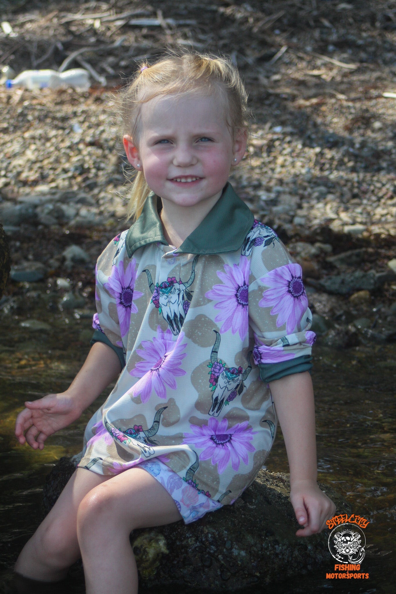 Blooming Bones Fishing Shirt & Onesie