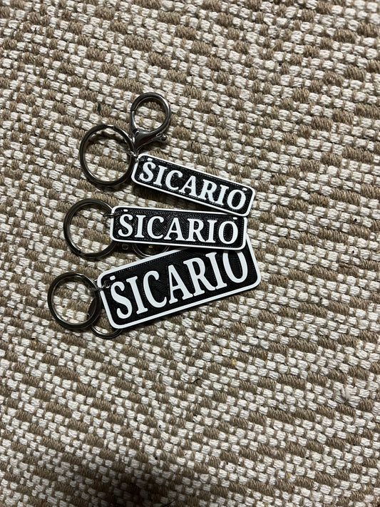 Custom Medium 3D Printed Keychain Number Plates