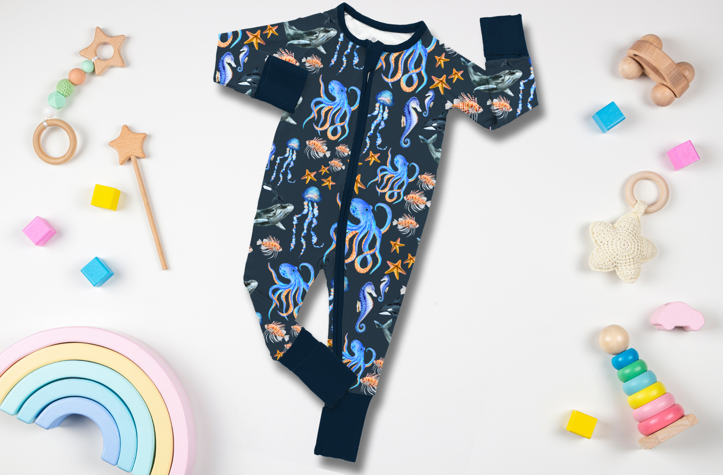 Neptune's Navy Romper