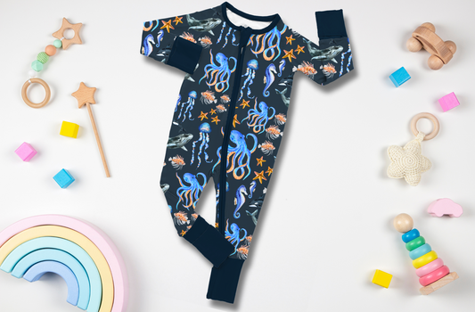 Neptune's Navy Romper