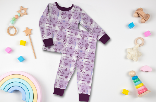 Purple Frontier Pj Set