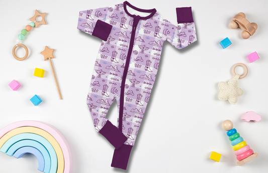 Purple Frontier Romper
