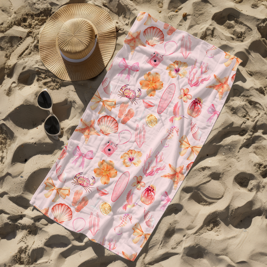 Seaside Snaps Beach Towel