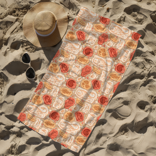 Tidal Fossils Beach Towel